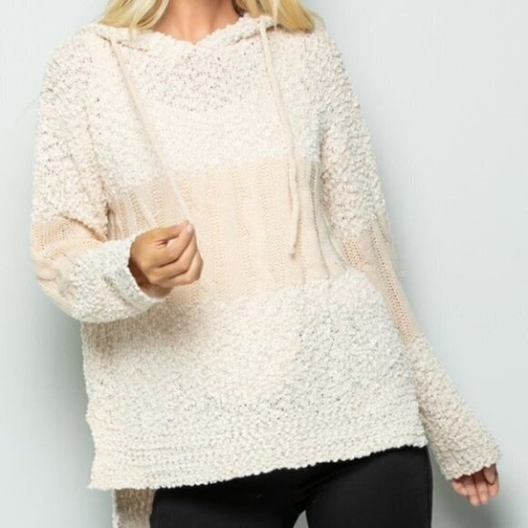 So Soft Hoodie Sweater Top - Sand - Picture 4 of 4